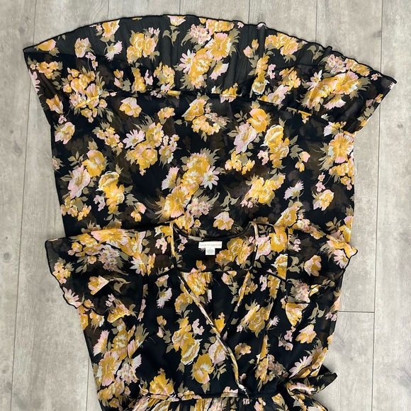 Anthropologie Band of Gypsies Maxi Dress Size Small Floral - Picture 9 of 9